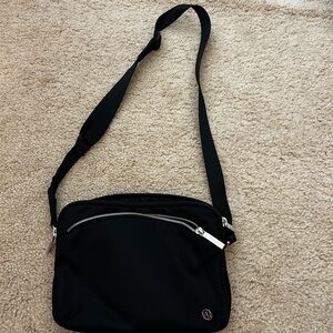 lululemon athletica Black Messenger Bag